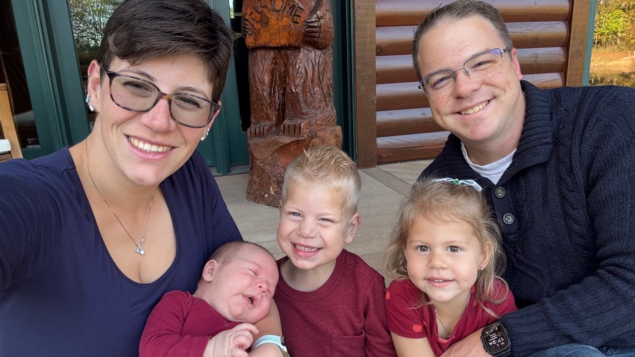 Bryan and Jordan Clark with their family