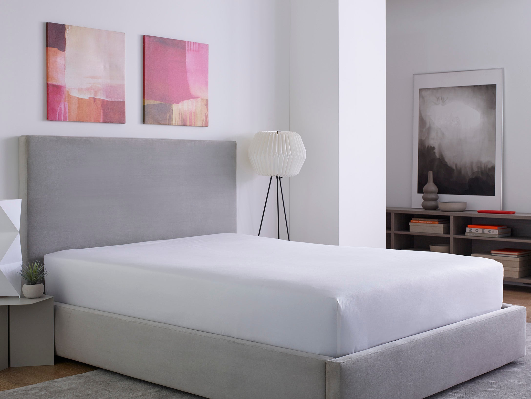 Sleeptone Five Sided Mattress Protector — Five-sided mattress protector fitted over a mattress